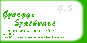 gyorgyi szathmari business card