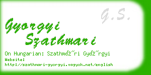 gyorgyi szathmari business card